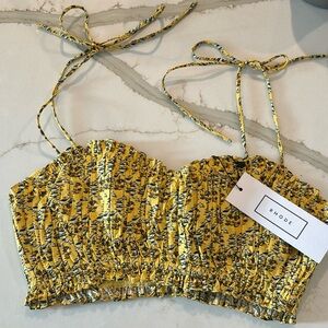 NWT Rhode Cropped Pari Top, 6